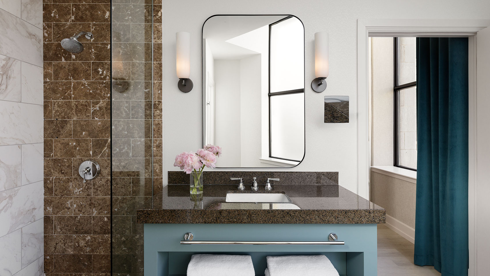 1 King 1 Bedroom Suite Bathroom at Kimpton Hotel Monaco Baltimore